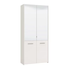 ΠΑΠΟΥΤΣΟΘΗΚΗ ΜΕ ΚΑΘΡΕΦΤΗ MENORCA 2K 2OG ΛΕΥΚΟ HIGH GLOSS 89.5*37.5*199εκ