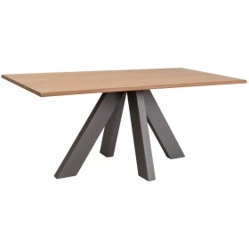 ΤΡΑΠΕΖΙ ΤΡΑΠΕΖΑΡΙΑΣ Fylliana Dublin ΜΕ ΚΑΠΛΑΜΑ ΔΡΥΟΣ ΡΟΥΣΤΙΚ 170*90*75