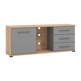 ΕΠΙΠΛΟ ΤΗΛΕΟΡΑΣΗΣ LISABON 3K3F1V ARTISAN OAK-ΓΚΡΙ ΓΡΑΦΙΤΗΣ-ΓΚΡΙ MAT 161.5*40*65