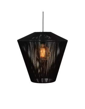 ΜΟΝΟΦΩΤΟ Fylliana Cord ΜΑΥΡΟ 40x40εκ E27