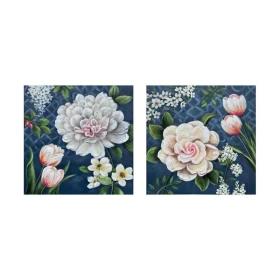 ΠΙΝΑΚΑΣ Fylliana Flower 6566 1/2 ΣΕ ΚΑΜΒΑ ΜΕ ΞΥΛΙΝΟ ΠΛΑΙΣΙΟ 60*2.3*60