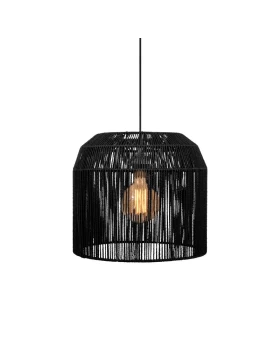 ΜΟΝΟΦΩΤΟ Fylliana Cordon 5 ΜΑΥΡΟ ΧΡΩΜΑ 40x40εκ E27
