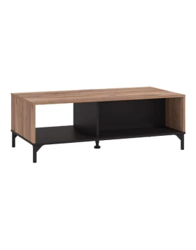 ΤΡΑΠΕΖΑΚΙ ΣΑΛΟΝΙΟΥ CORSICA FLAGSTAFF OAK-ΜΑΥΡΟ 120x60x45εκ