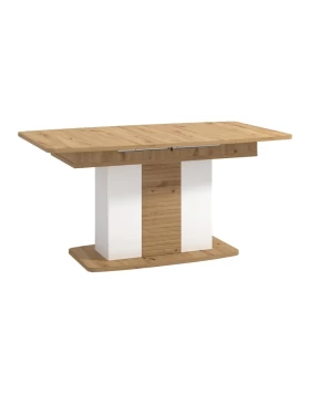 ΤΡΑΠΕΖΙ ΤΡΑΠΕΖΑΡΙΑΣ ΑΝΟΙΓΟΜΕΝΟ BRETAGNA ARTISAN OAK-ΛΕΥΚΟ HIGH GLOSS FOIL 160,5x90,5x76,5εκ