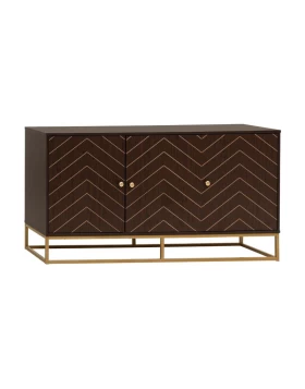 ΚΟΜΟΤΑ-ΜΠΟΥΦΕΣ Fylliana Parlor ΚΑΦΕ ΧΡΩΜΑ 150x39,5x76εκ