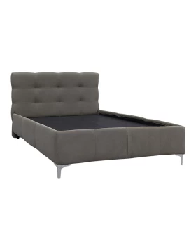 ΚΡΕΒΑΤΙ ΜΕ ΠΑΤΩΜΑ Fylliana SALVADOR ΓΚΡΙ ΧΡΩΜΑ 220x170x110εκ