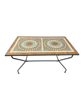 ΜΕΤΑΛΛΙΚΟ ΤΡΑΠΕΖΙ ΚΗΠΟΥ Fylliana Francisco ΜΑΥΡΟ ΧΡΩΜΑ 120x70x70εκ