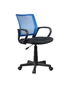 ΚΑΡΕΚΛΑ ΓΡΑΦΕΙΟΥ Fylliana FL5528 ΜΠΛΕ ΜΑΥΡΟ ΧΡΩΜΑ 57x54x94εκ