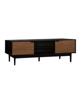 ΕΠΙΠΛΟ ΤΗΛΕΟΡΑΣΗΣ Fylliana Brooklyn Μαύρο-Φυσικό 140x40x50εκ