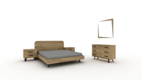 Set κρεβατοκάμαρας SIXTIES wood