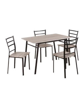 ΣΕΤ ΤΡΑΠΕΖΑΡΙΑΣ Fylliana 1123 SONOMA ΜΕ ΚΑΦΕ ΣΚΕΛΕΤΟ 112x72x75εκ