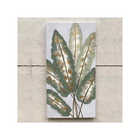 ΠΙΝΑΚΑΣ ΚΑΜΒΑΣ ΦΥΛΛΑ ΧΡΥΣΟ & ΠΡΑΣΙΝΟ 120X60X2.8cm