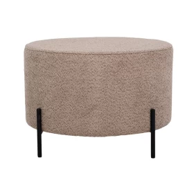 ΣΤΡΟΓΓΥΛΟ ΣΚΑΜΠΟ Fylliana Kristal CAPPUCCINO ΧΡΩΜΑ 60x40εκ