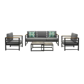 ΣΕΤ ΚΗΠΟΥ 5 ΤΕΜΑΧΙΩΝ Fylliana Hampshire ΓΚΡΙ ΧΡΩΜΑ 190x65x70εκ