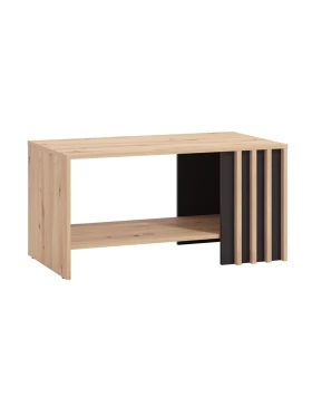 ΤΡΑΠΕΖΑΚΙ ΣΑΛΟΝΙΟΥ LAVAL ARTISAN ΟΑΚ/ΜΑΥΡΟ 90x50x46εκ