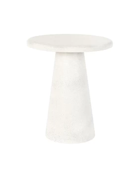 ΣΤΡΟΓΓΥΛΟ ΤΡΑΠΕΖΑΚΙ ΣΑΛΟΝΙΟΥ Fylliana FL2493 ΛΕΥΚΟ ΧΡΩΜΑ 40x48εκ