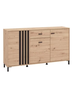 ΚΟΜΟΤΑ-ΜΠΟΥΦΕΣ LAVAL 157 3K1F3V ARTISAN ΟΑΚ/ΜΑΥΡΟ 157x40x90εκ