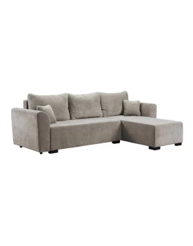 ΓΩΝΙΑΚΟΣ ΚΑΝΑΠΕΣ ΚΡΕΒΑΤΙ Migros ΜΠΕΖ ΧΡΩΜΑ 268x167x80εκ