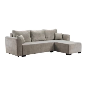 ΓΩΝΙΑΚΟΣ ΚΑΝΑΠΕΣ ΚΡΕΒΑΤΙ Migros ΜΠΕΖ ΧΡΩΜΑ 268x167x80εκ