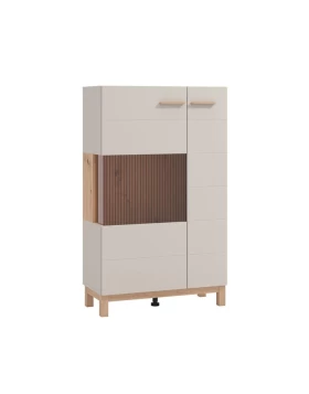 ΒΙΤΡΙΝΑ ESSEX 2K VS1 127 CASHMERE/ARTISAN OAK 77x35x128εκ