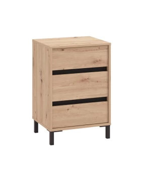 ΚΟΜΟΔΙΝΟ MARRON NO3F ARTISAN OAK/ΜΑΥΡΟ ΜΑΤΤ ΧΡΩΜΑ 48x40x71εκ
