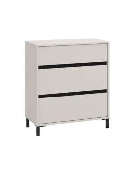 ΚΟΜΟΤΑ-ΣΥΡΤΑΡΙΕΡΑ MARRON 80 3F CASHMERE/ΜΑΥΡΟ ΜΑΤΤ ΧΡΩΜΑ 80x40x90εκ