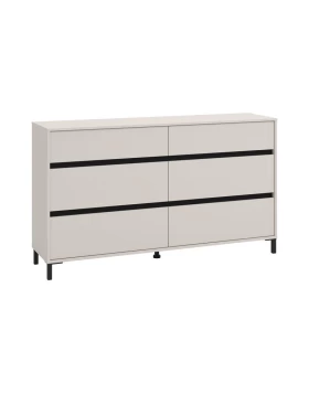 ΣΥΡΤΑΡΙΕΡΑ MARRON 157 6F CASHMERE/ΜΑΥΡΟ ΜΑΤΤ ΧΡΩΜΑ 157x40x90εκ