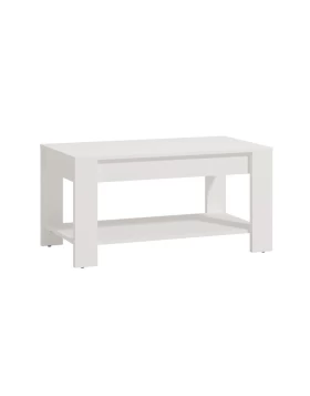 ΤΡΑΠΕΖΑΚΙ ΣΑΛΟΝΙΟΥ CLENT ΛΕΥΚΟ ΧΡΩΜΑ 90x50x45εκ