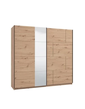 ΝΤΟΥΛΑΠΑ ALERIA 220 OG h205 ARTISAN OΑΚ ΧΡΩΜΑ 220x61x205εκ