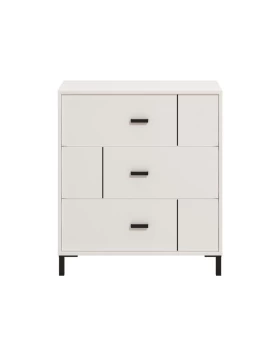 ΣΥΡΤΑΡΙΕΡΑ ALERIA 80 3F ΛΕΥΚΟ ΧΡΩΜΑ 77x40x90εκ