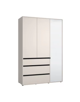 ΝΤΟΥΛΑΠΑ CORBETT 3K3F1O h211 CASHMERE/ΜΑΥΡΟ ΜΑΤ ΧΡΩΜΑ 138x55x211εκ