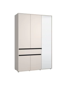 ΝΤΟΥΛΑΠΑ CORBETT 3K1F1O h211 CASHMERE/ΜΑΥΡΟ ΜΑΤ ΧΡΩΜΑ 138x55x211εκ