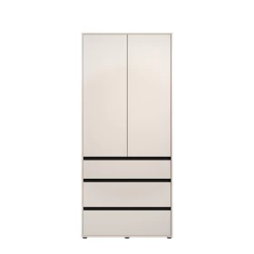 ΝΤΟΥΛΑΠΑ CORBETT 2K3F h211 CASHMERE/ΜΑΥΡΟ ΜΑΤ ΧΡΩΜΑ 93x55x211εκ