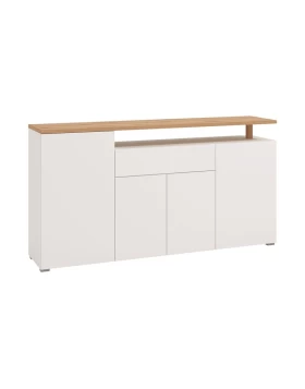 ΚΟΜΟΤΑ-ΜΠΟΥΦΕΣ ATERNO 180 4K1F4V ΛΕΥΚΟ/ARTISAN ΧΡΩΜΑ 180x40x94εκ