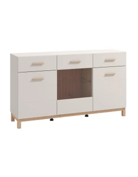 ΚΟΜΟΤΑ-ΜΠΟΥΦΕΣ ESSEX 154 3K2F3V VS1 CASHMERE/ARTISAN OAK 154x42x89εκ