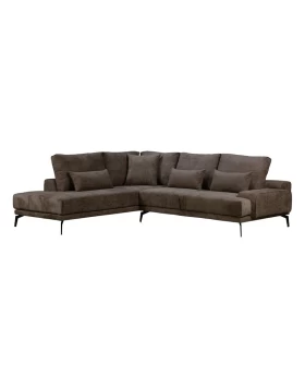 ΚΑΝΑΠΕΣ ΑΡΙΣΤΕΡΗ ΓΩΝΙΑ Fylliana Cristina ΚΑΦΕ ΧΡΩΜΑ 300x230x92εκ