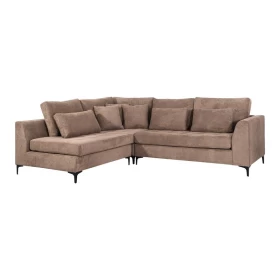 ΓΩΝΙΑΚΟΣ ΚΑΝΑΠΕΣ Fylliana Albert ΚΑΦΕ ΧΡΩΜΑ 280x220x96εκ