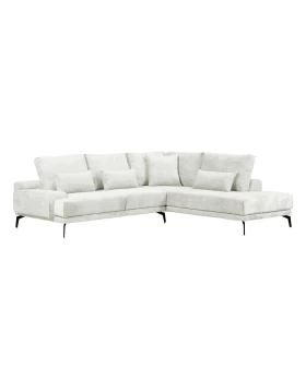 ΚΑΝΑΠΕΣ ΔΕΞΙΑ ΓΩΝΙΑ Fylliana Cristina ΠΕΡΛΑ ΧΡΩΜΑ 300x230x92εκ