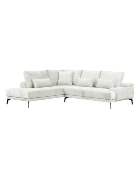 ΚΑΝΑΠΕΣ ΑΡΙΣΤΕΡΗ ΓΩΝΙΑ Fylliana Cristina ΠΕΡΛΑ ΧΡΩΜΑ 300x230x92εκ