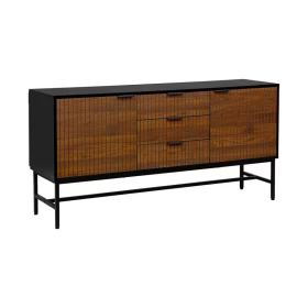ΚΟΜΟΤΑ-ΜΠΟΥΦΕΣ Fylliana FL2405 ΜΑΥΡΟ-ΚΑΦΕ ΧΡΩΜΑ  150x40x75εκ