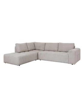 ΚΑΝΑΠΕΣ ΓΩΝΙΑ ΑΡΙΣΤΕΡΗ Fylliana Carmen SILVER ΥΦΑΣΜΑ 304x242x89εκ