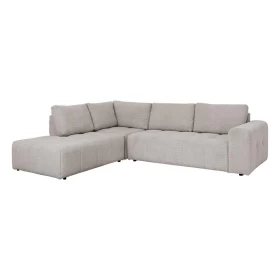 ΚΑΝΑΠΕΣ ΓΩΝΙΑ ΑΡΙΣΤΕΡΗ Fylliana Carmen SILVER ΥΦΑΣΜΑ 304x242x89εκ