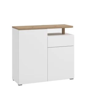 ΚΟΜΟΤΑ-ΜΠΟΥΦΕΣ ATERNO 103 2K1F2V ΛΕΥΚΟ/ARTISAN ΧΡΩΜΑ 103x40x94εκ