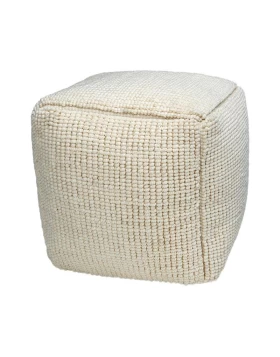 ΤΕΤΡΑΓΩΝΟ ΠΟΥΦ Fylliana FL822 IVORY ΧΡΩΜΑ 45x45x45εκ