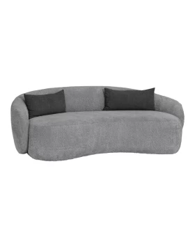 ΚΑΝΑΠΕΣ ΤΡΙΘΕΣΙΟΣ Fylliana Simone ΓΚΡΙ ΧΡΩΜΑ 225x105x74εκ