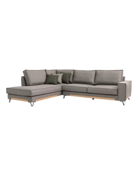 ΚΑΝΑΠΕΣ Fylliana Loftio ΑΡΙΣΤΕΡΗ ΓΩΝΙΑ ΚΑΦΕ ΧΡΩΜΑ 280x220x95εκ