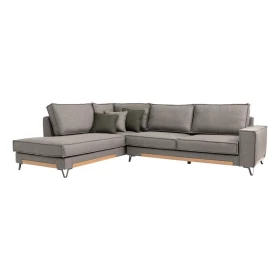 ΚΑΝΑΠΕΣ Fylliana Loftio ΑΡΙΣΤΕΡΗ ΓΩΝΙΑ ΚΑΦΕ ΧΡΩΜΑ 280x220x95εκ