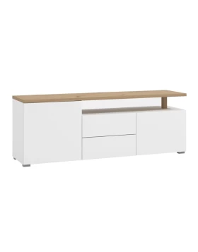 ΕΠΙΠΛΟ ΤΗΛΕΟΡΑΣΗΣ ATERNO 154 3K2F2V ΛΕΥΚΟ/ARTISAN ΧΡΩΜΑ 154x40x56εκ