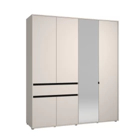 ΝΤΟΥΛΑΠΑ CORBETT 4K1F1O h211 CASHMERE/ΜΑΥΡΟ ΜΑΤ ΧΡΩΜΑ 183x55x211εκ