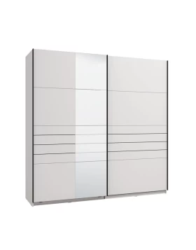 ΝΤΟΥΛΑΠΑ VEYMONT 220 OG h217 ΛΕΥΚΟ ΧΡΩΜΑ 220x61x218εκ